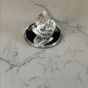 Swavorski Crystal Butterfly Figurine with Mirror Base